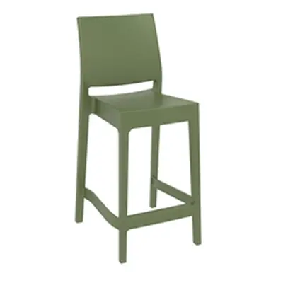 Maya 65 Bar Stool - Olive Green