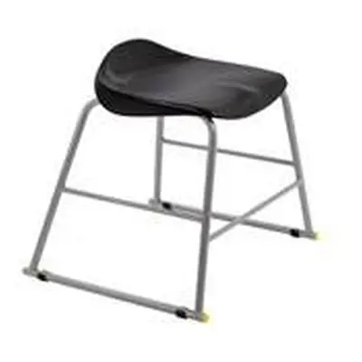 Titan Black Poly Lipped Stool - 445Mm High - T90-BK