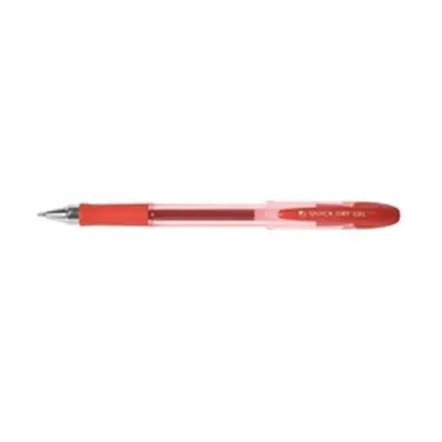 Q-Connect Quick Dry Gel Pen Medium Red (12 Pack) KF00680