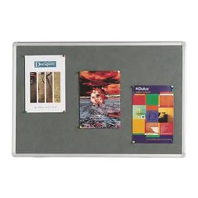 Q-Connect Aluminium Frame Felt Noticeboard 1800x1200mm Grey - KF01075