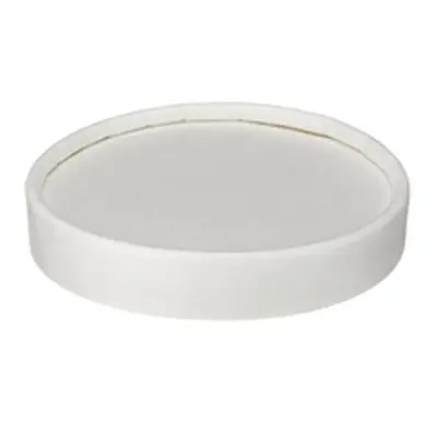 Soup Cup Lid PP Lined 8 to 12oz White (Pack of 500) D46012