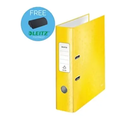 Leitz 180 WOW Lever Arch File A4 80mm Yellow (10 Pack) 10050016