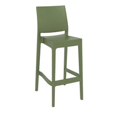 Maya 75 Bar Stool - Olive Green