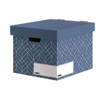 Bankers Box Decor Storage Box Urban Slate Blue (Pack of 5) 4483701