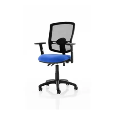 Eclipse Plus II Lever Operator Chair Mesh Back Adjustable Arms Blue