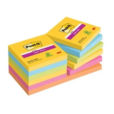 Post-it Notes Super Sticky 76 x 76mm Rio (12 Pack)