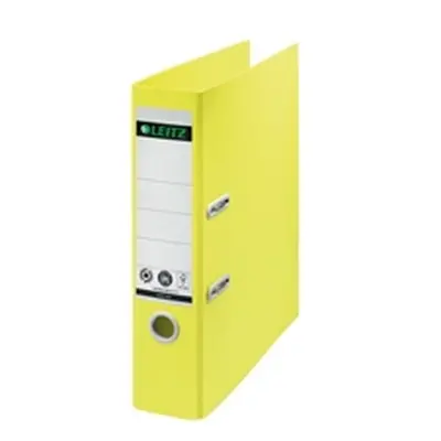 Leitz Recycle Lever Arch File A4 80mm Yellow (Pack of 10) 10180015