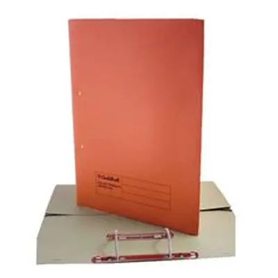 Exacompta Guildhall Transfer Spiral Pocket File Foolscap Orange Pk 25