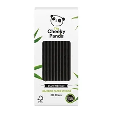 Cheeky Panda Bamboo Paper Straw Black (250 Pack) 0111130