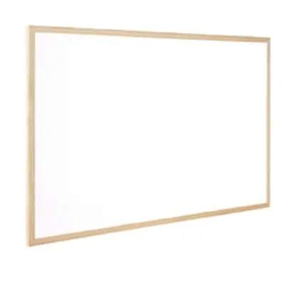 Q-Connect Wooden Frame Whiteboard 600x400mm Ref KF03570