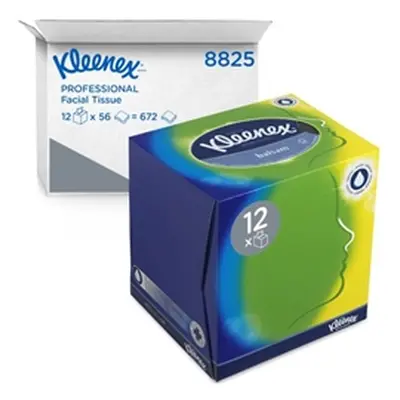 Kleenex Balsam Facial Tissues Cube 56 Sheets (Pack of 12) 8825