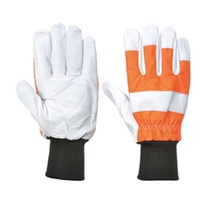 Oak Chainsaw Protective Glove (Orange) Large