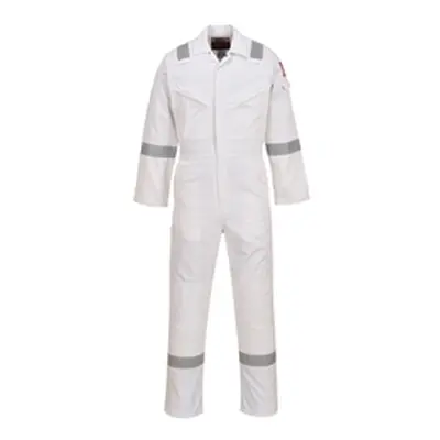 Flame Resistant Anti-Static Coverall 350g (White)