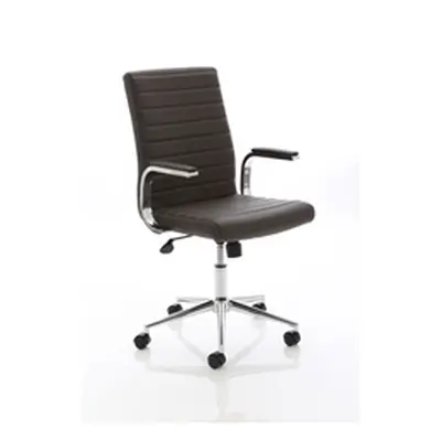 Ezra Executive Brown Leather Chair - EX000190