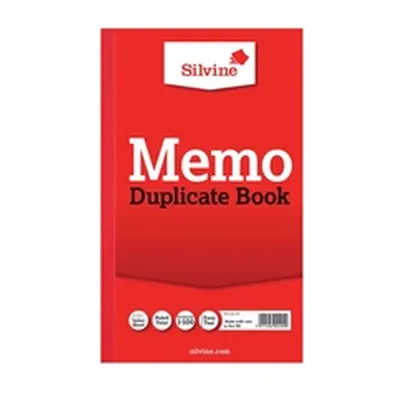 Silvine Duplicate Memo Book 210x127mm (6 Pack) 601