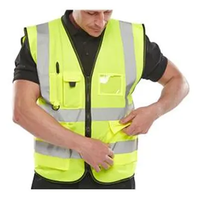 Beeswift Executive High Visibility Waistcoat Saturn Yellow L