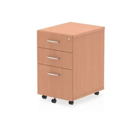 Impulse Under Desk Pedestal 3 Drawer Beech - I001648