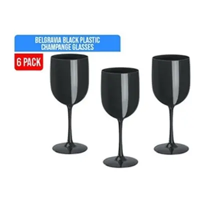 Belgravia Black Plastic Wine/Champagne G