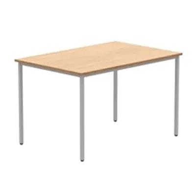 Office Rectangular Multi-Use Table 1200X800 Norwegian Beech/Silver