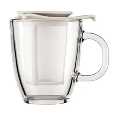 Bodum Yo-Yo White Mug & Tea Strainer 0.35 Litre