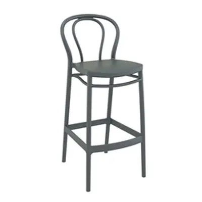 Victor Bar Stool 75 - Dark Grey