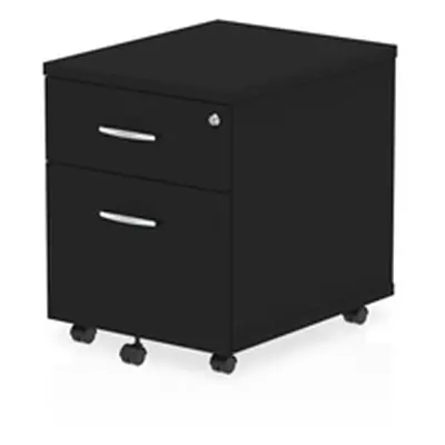 Impulse 2 Drawer Mobile Pedestal Black