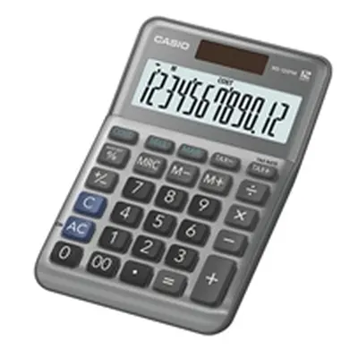 Casio MS-120FM 12 Digit Desk Calculator Grey MS-120FM-WA