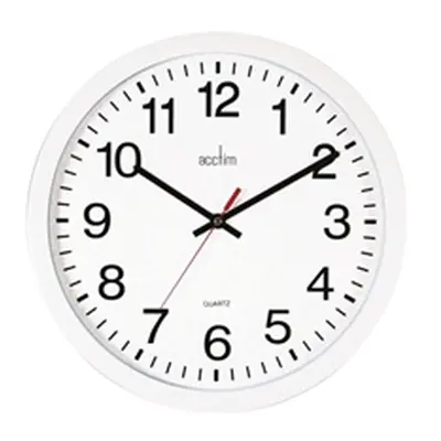 Acctim Controller Silent Sweep Wall Clock 368mm White