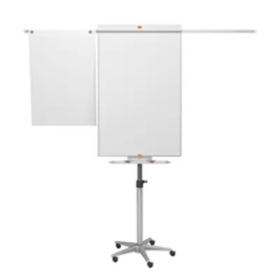 Nobo Piranha Mobile Flipchart/Drywipe Easel Blue/Silver