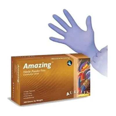 Aurelia Amazing Blue Powder Free Large Nitrile Gloves 300's