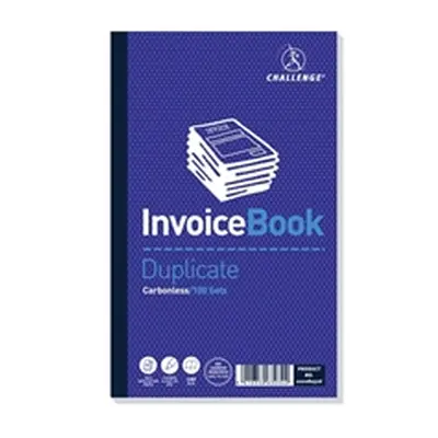 Challenge Carbonless Duplicate Invoice Book 100 Sets (5 Pack)