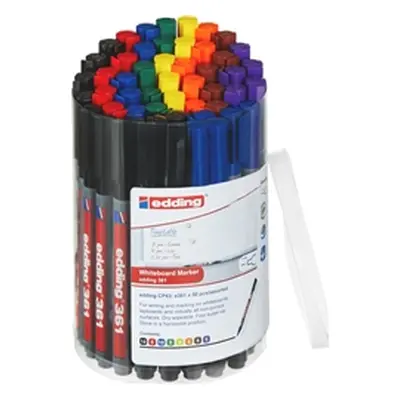 Edding 361 Whiteboard Marker Assorted (50 Pack)