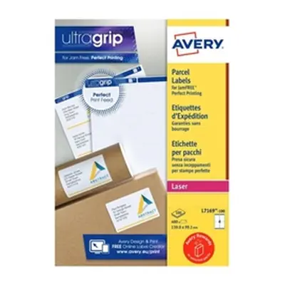 Avery Addressing Labels Laser Jam-free 4 per Sheet - L7169-100