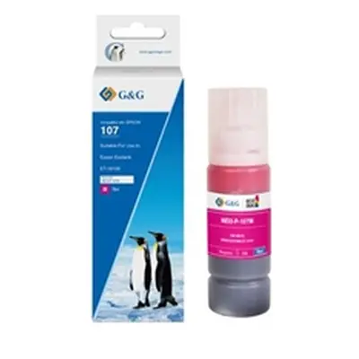 G+G Compatible Epson 107 Magenta Ink Bottle C13T09B340