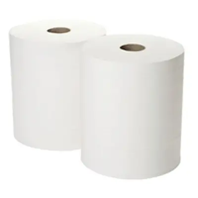 2Work 2-Ply Forecourt Roll 260m White (2 Pack) 1WH101