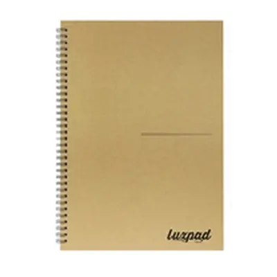 Silvine Luxpad Recycled Hardback Kraft Notebook 160pp A4 THBPINA4KR