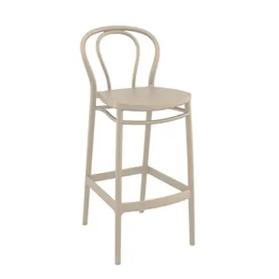 Victor Bar Stool 75 - Taupe