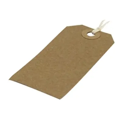 Strung Tag 82x41mm Buff (1000 Pack) KF01597