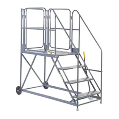 Work Platform - Easy Slope - 1200mm Platform - 9 Tread - Grey