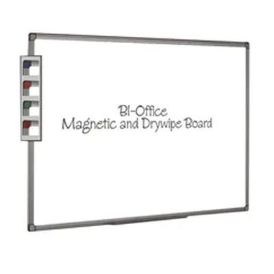 Bi-Office Aluminium Finish Magnetic Whiteboard 600x450mm