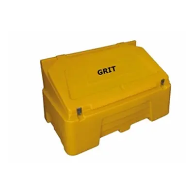 Heavy Duty Polyethylene Grit Bin c/w 2x Hasp & Staple; 400L; Yellow