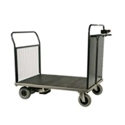 Powered Platform Truck - Steel End with Mesh Opp End - Large