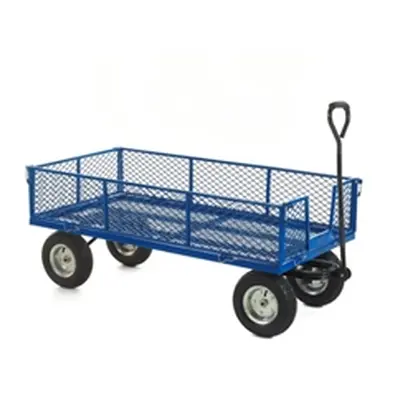 Industrial General Purpose Truck; Mesh Base Sides Ends Blue