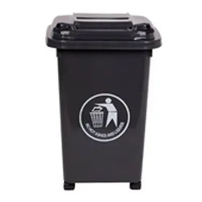 Wheelie Bin; 30L; 30% Recycled Polyethylene; Dark Grey