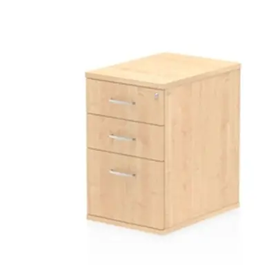 Impulse 600 Desk High Pedestal 3 Drawer Maple - I000249