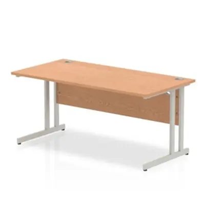 Impulse Cantilever 1600 Rectangle Desk Oak - I000808