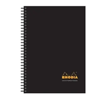 Rhodia Black A5 Wirebound Business Book (3 Pack)