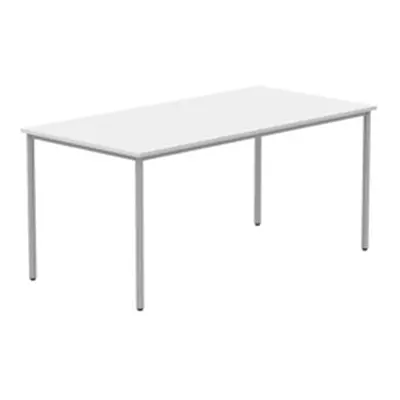 Office Rectangular Multi-Use Table 1600X800 Arctic White/Silver