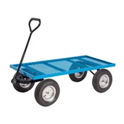 General Purpose Truck; Mesh Base w Puncture Proof Wheels; 400kg; Blue