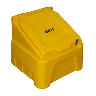 Heavy Duty Polyethylene Grit Bin c/w 1x Hasp & Staple; 200L; Yellow